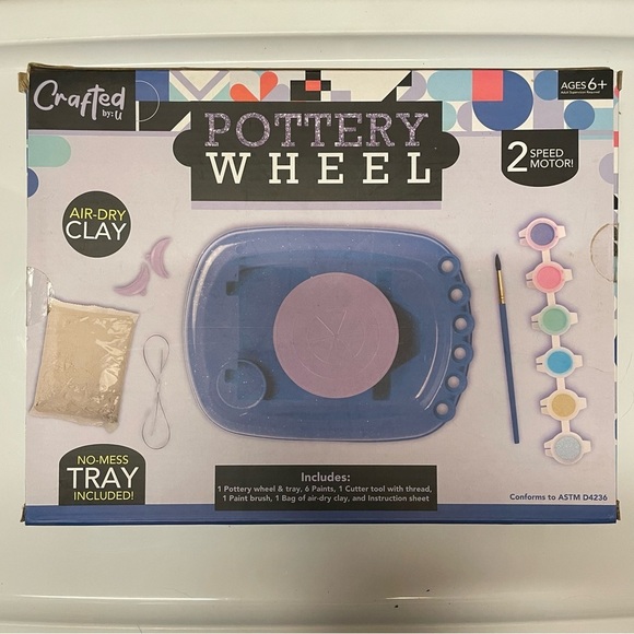 Pottery Wheel Kit - New In Box - Activity Craft Rainy Day Art Creative Kids Gift - Picture 6 of 6